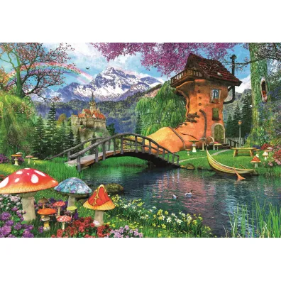 Puzzle 500 el. The Old Shoe House Clementoni