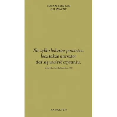 Co wa�ne - Susan Sontag