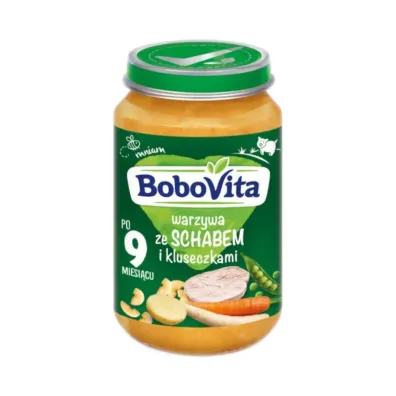 BoboVita Warzywa ze schabem i kluseczkami po 9 miesi�cu 190 g
