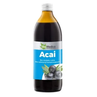 Eka Medica Acai sok 100% suplement diety 500 ml