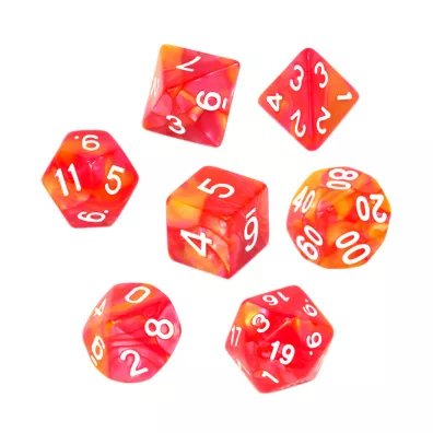 Komplet koci REBEL RPG - Dwukolorowe - Czerwono-te