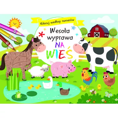 Koloruj wed�ug numer�w. Weso�a wyprawa na wie�