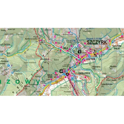 Beskid �l�ski map&guide XL PL laminat 2024