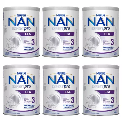 Nestle NAN EXPERTpro HA 3 Produkt na bazie mleka dla maych dzieci powyej 1. roku ycia Zgrzewka 6 x 800 g