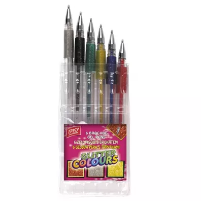Easy Stationery �elopis brokatowy 6 szt.
