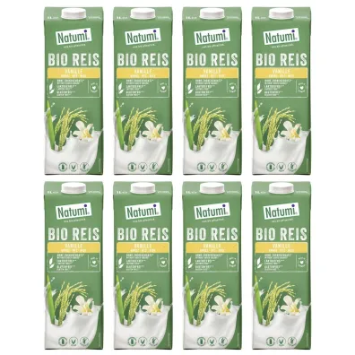 Natumi Nap�j ry�owo-waniliowy bezglutenowy zestaw 8 x 1 l Bio