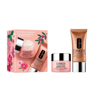 Clinique Zestaw Sunkissed Essentials Moisture Surffe transparentny krem nawil�aj�cy z filtrem SPF25 2 x 30 ml