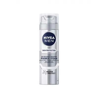 Nivea Men Skin Protection pianka do golenia Silver Protect 200 ml