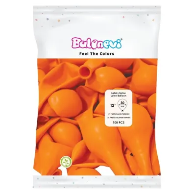 GoParty Balony lateksowe Pastel pomara�cz 30cm