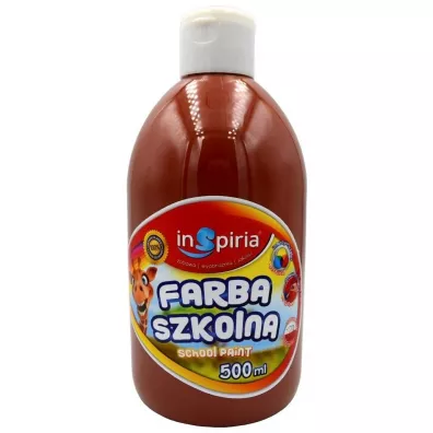 InSpiria Farba szkolna br�zowa 500 ml