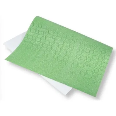 Polsirhurt Papier ozdobny brokatowy zielony 140g, 40x60cm 5 szt.