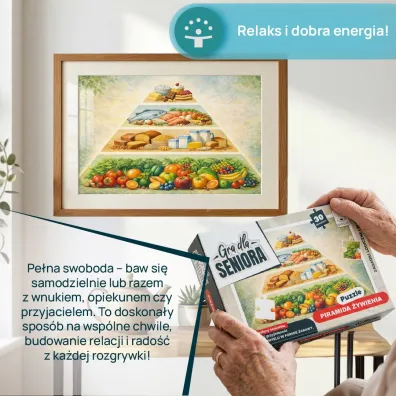 GRA DLA SENIORA PUZZLE PIRAMIDA �YWIENIA Kangur