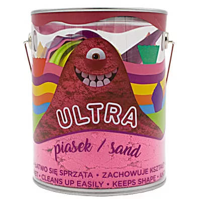 Ultra Piasek - puszka 900g r�owy + 4 du�e foremki Muffinki + 2 narz�dzia Epee