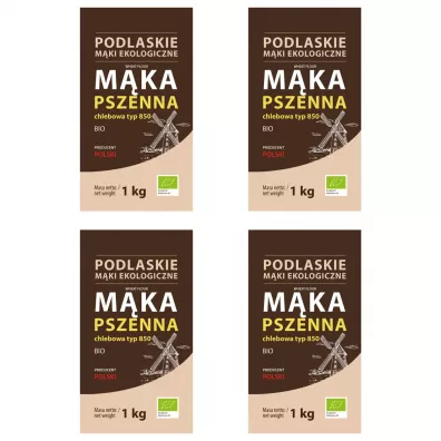 BioLife M�ka pszenna chlebowa typ 850 Zestaw 4 kg Bio