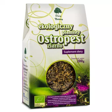 Dary Natury Ostropest plamisty ziarno Suplement diety 200 g Bio