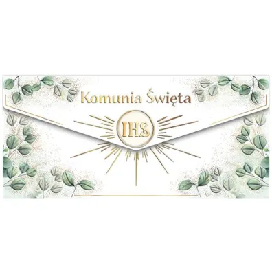 Henry KOPERTA NA PIENIADZE KOMUNIA 135X270 KIELICH HE