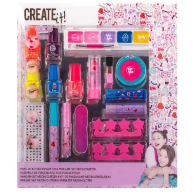Create It!-Canenco Create it! Make-up box neon/brokat