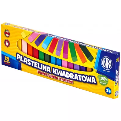Astra Plastelina kwadratowa 18 szt.