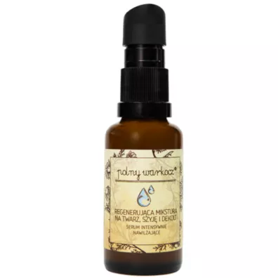 Polny Warkocz Regeneruj�ca mikstura na twarz, szyj� i dekolt - serum intensywnie nawil�aj�ce 30 ml