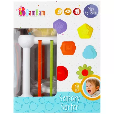 Klocki sensoryczne z akcesoriami. BamBam 492760