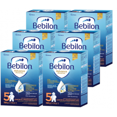 Bebilon 5 Pronutra-Advance Odywcza formua na bazie mleka dla przedszkolaka Zestaw 6 x 1100 g
