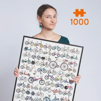 Puzzle Puzzlove CzuCzu 1000 el. Rowery Bright Junior Media