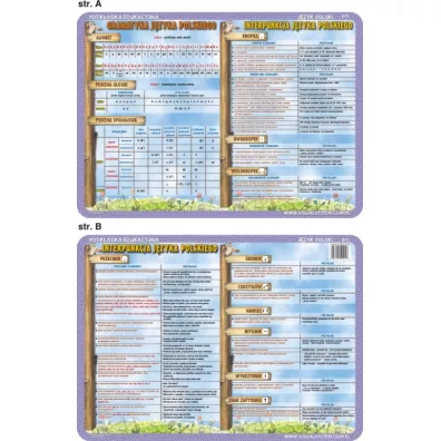Visual System Podk�adka edukacyjna. Alfabet, znaki interpunkcyjne