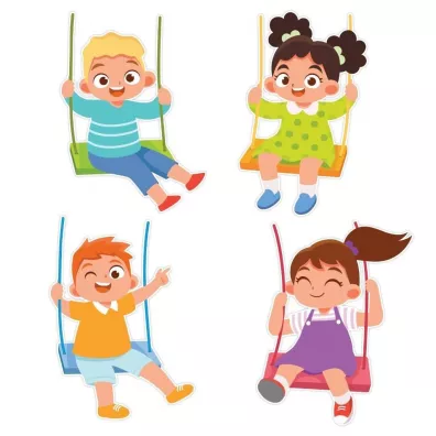 LearnHow Dekoracja wiosenna Dzieci na hutawkach