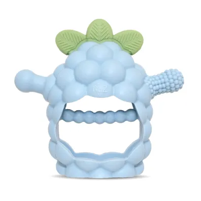 Gryzak silikonowy Razberry Grip, b��kitny RazBaby