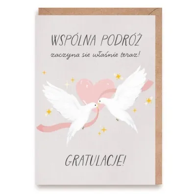 Cardie Kartka �lubna Go��bie, eko koperta