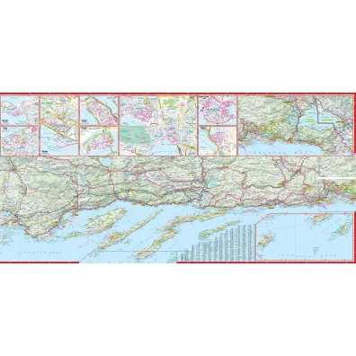 Chorwacja i Czarnog�ra mapa wybrze�a 1:300 000 laminat 2023