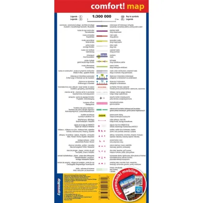 Chorwacja i Czarnog�ra mapa wybrze�a 1:300 000 laminat 2023