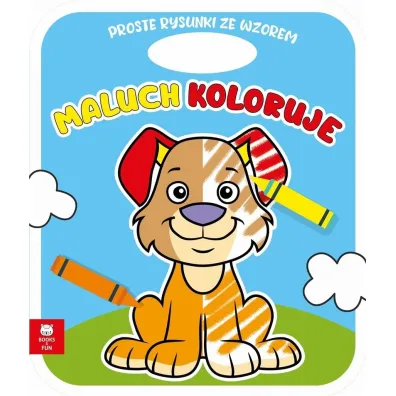 Maluch koloruje. Piesek