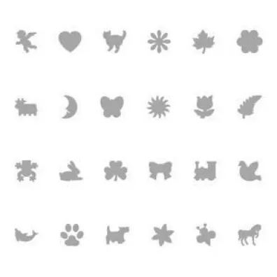 Dalprint Zestaw wykrojnik�w motyle 6 szt.