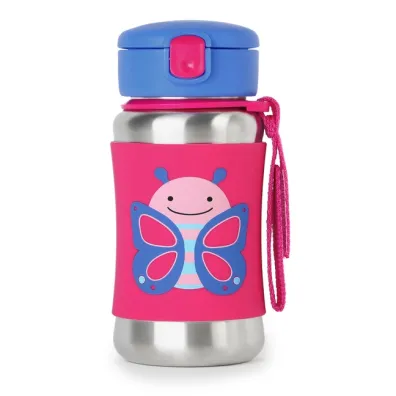Skip Hop Stalowy bidon Zoo Motyl 350 ml