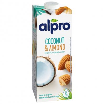 Alpro Napój kokosowo-migdałowy z wapniem i witaminami Zestaw 8 x 1 L