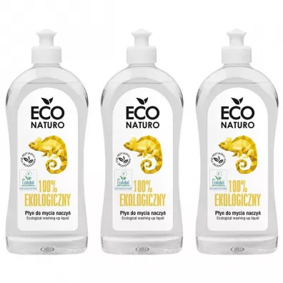Eco Naturo Ekologiczny p�yn do mycia naczy� Ecolabel Zestaw 3 x 500 ml
