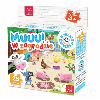 Puzzle 25 el. Muuu! W zagrodzie Aksjomat