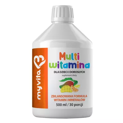 MyVita Multiwitamina dla dzieci i dorosych w pynie Suplement diety 500 ml