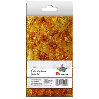 Titanum Folia do zoce zota w patkach 3g 3 g