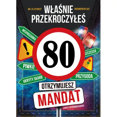 Armin Style KARNET URODZINY 80 B6 Z KOP AS GM-1277 FOL
