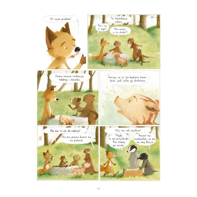 M�j pierwszy komiks 5+ Wsp�lne �ycie. Rodzina Borsuk�w i Lis�w przedstawia. Tom 3