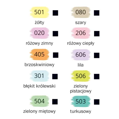 Happy Color Farby akrylowe pastelowe 12x12ml