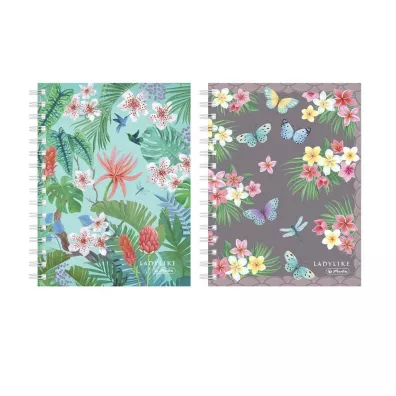 Herlitz Brulion na spirali A5 Ladylike kratka 100 kartek 2 szt.