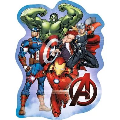 Puzzle konturowe 50 el. Przygody Avengers Trefl
