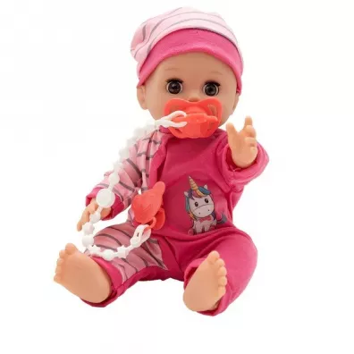 Lalka Tosia z wanienk� w r�owym ubranku Askato