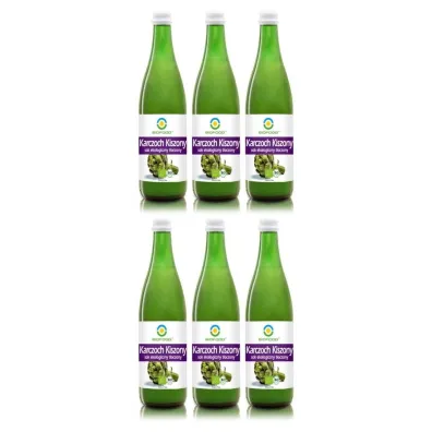 Bio Food Karczoch kiszony sok ekologiczny t�oczony Zestaw 6 x 500 ml Bio