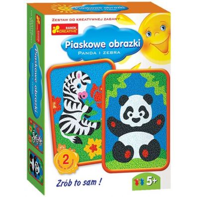 Piaskowe obrazki - Panda i Zebra Ranok-Creative