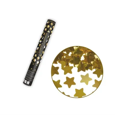 PartyDeco Tuba z gwiazdkami z�oty 40cm