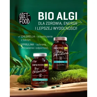 Diet-Food Spirulina 400 Mg suplement diety 375 tab. Bio